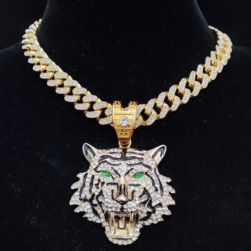 Hip Hop 3D Tiger Pendant Necklace - Image 7