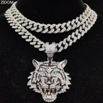 Hip Hop 3D Tiger Pendant Necklace