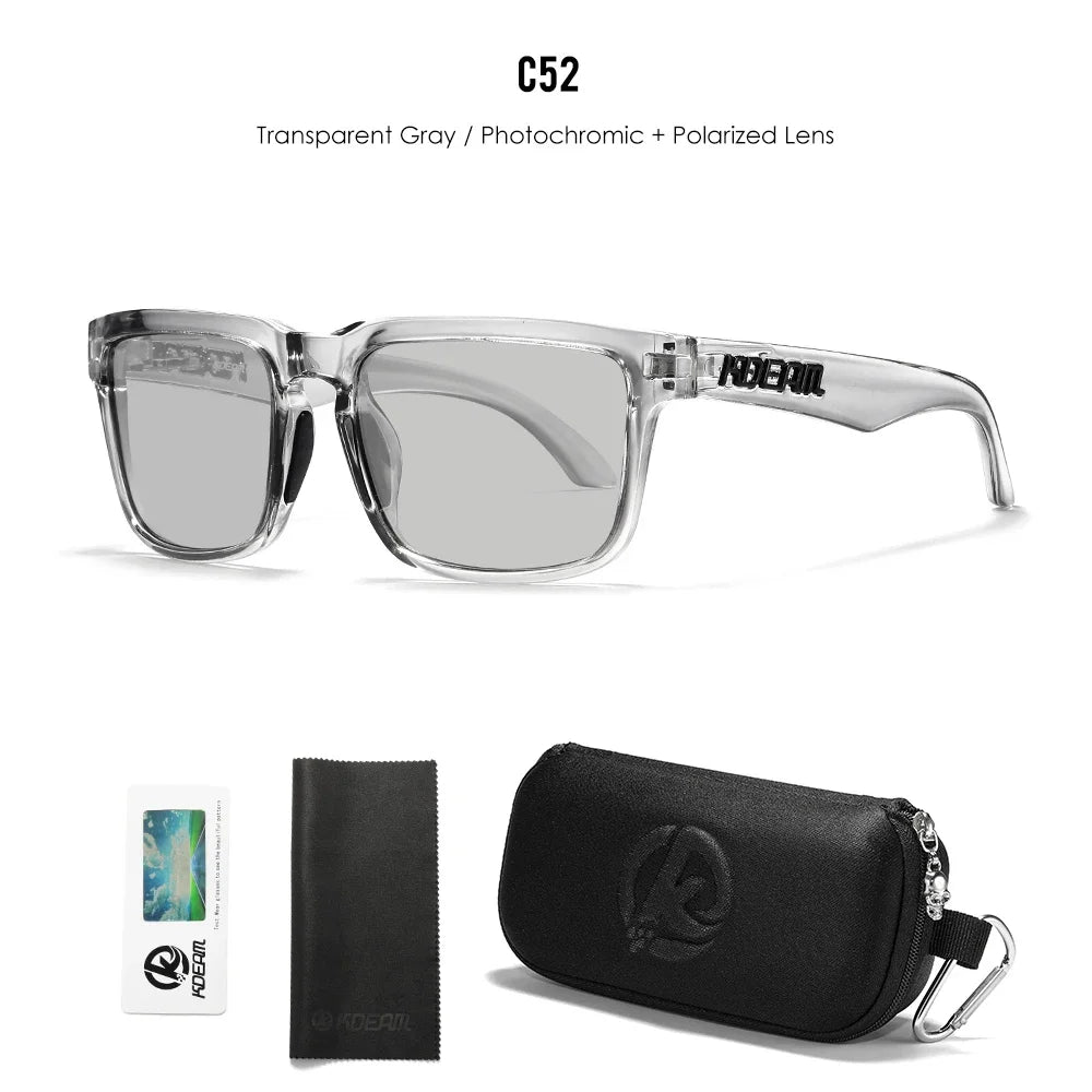 KDEAM Polarized Square Sunglasses – Unisex Outdoor UV400 Shades with Zipper Case - Image 36