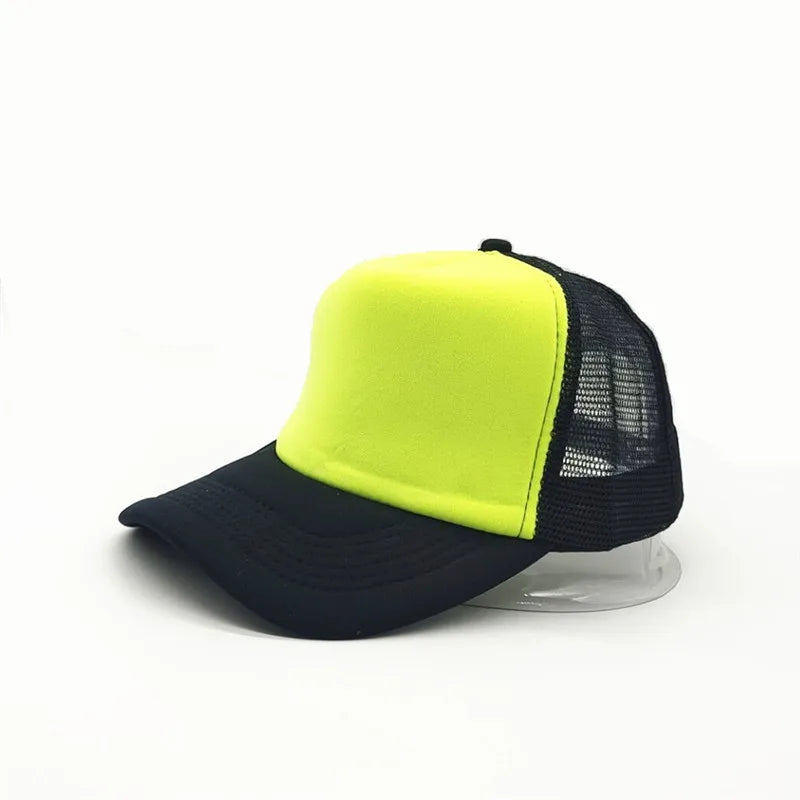 Customized Logo Mesh Baseball Caps – Unisex 5-Panel Trucker Snapback Hats for Summer - Image 16