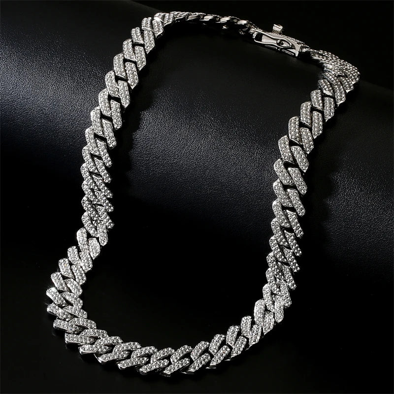 Gold & Silver Color Hip Hop Cuban Chain - Image 3