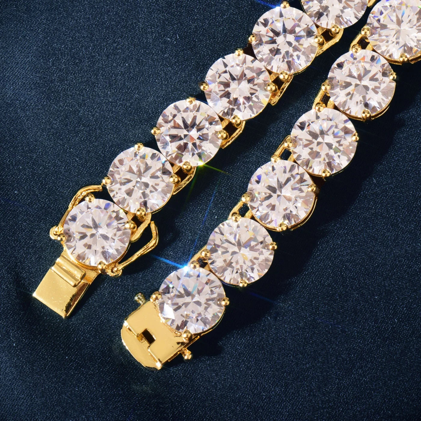 CUC Gold Color Tennis Chain – Iced Out AAA Zircon Necklace for Men & Women - Image 5