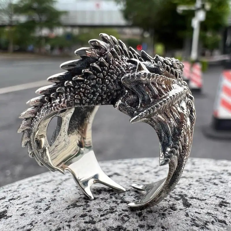 Dragon Rings Gothic Punk Style - Image 3