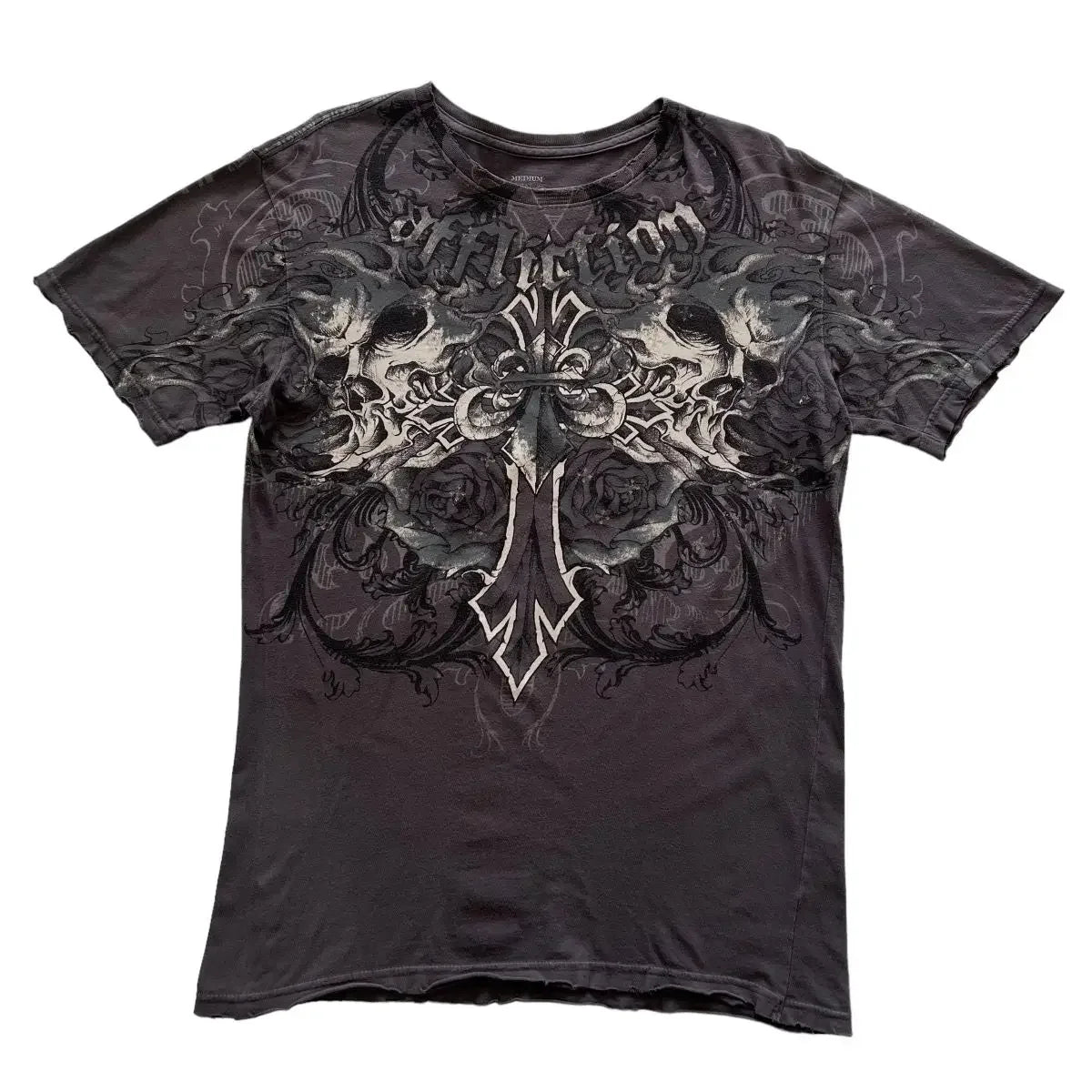 2000s Affliction-Style Graphic T-Shirt – Retro Punk Hip Hop Oversized Tee for Men - Image 12