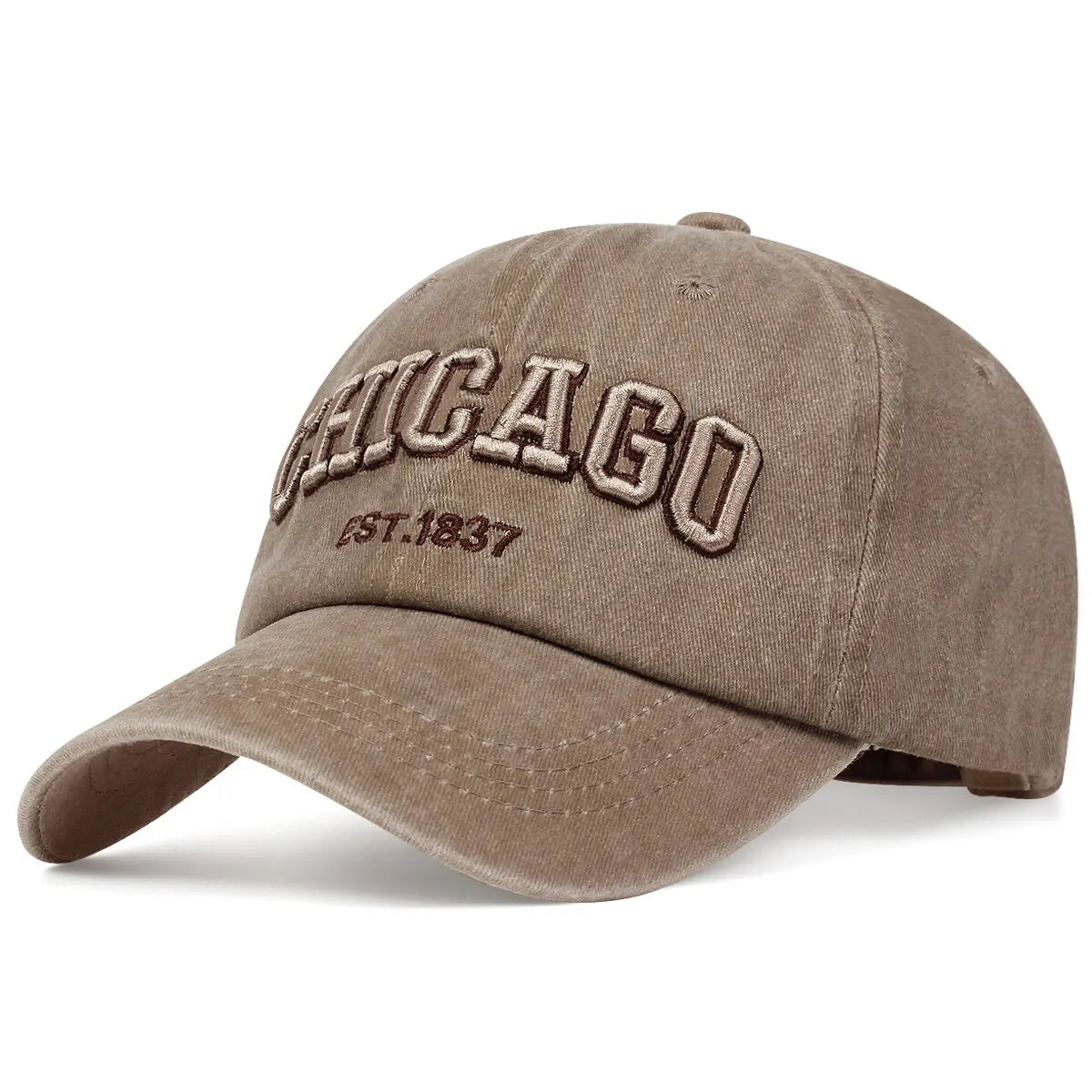 CHICAGO Letter Embroidered Baseball Cap – Unisex Cotton Snapback Hat for Spring & Summer Streetwear - Image 16