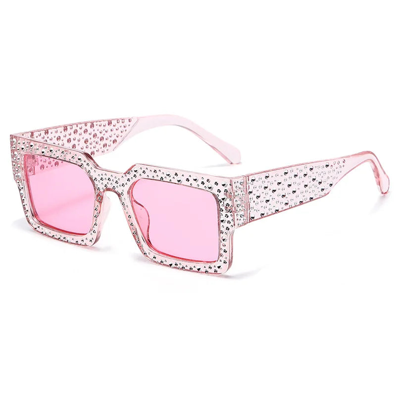 Retro Big Frame Square Sunglasses – Unisex One-Piece Designer Shades for Men & Women - Image 8