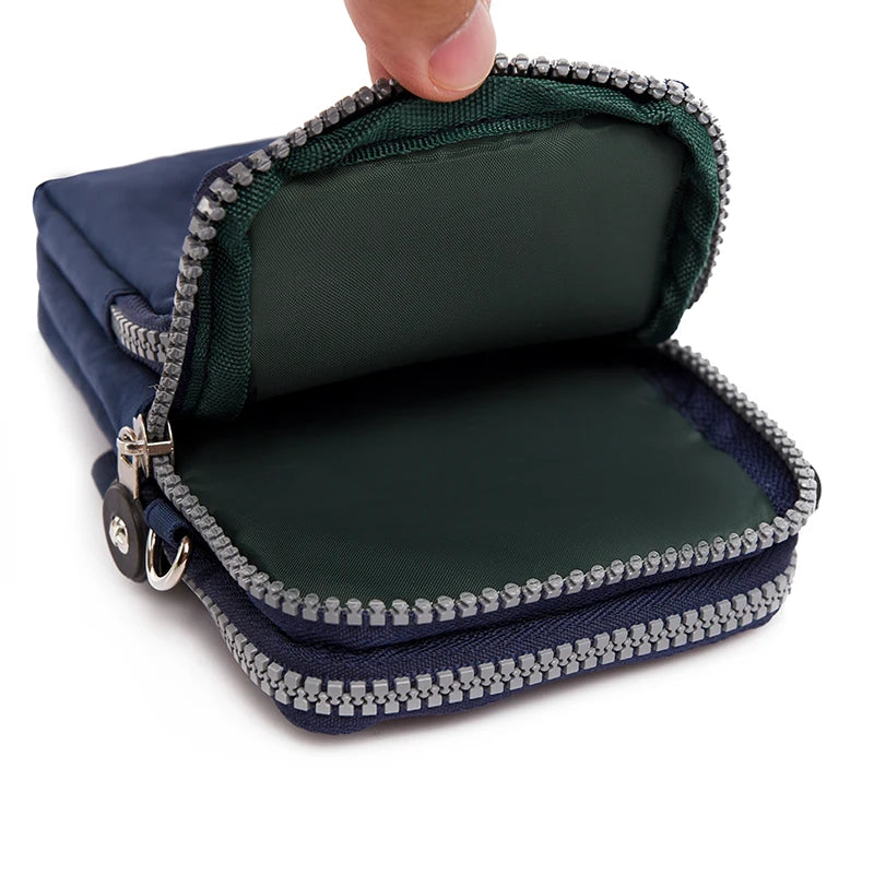 Portable Zipper Coin & Phone Crossbody Bag – Compact Everyday Bag for Men - Image 6