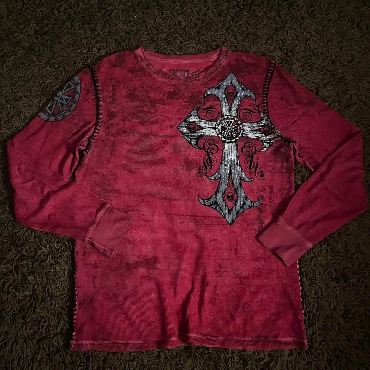 Women's Affliction-Inspired Long Sleeve T-Shirt – Y2K Gothic Streetwear Oversized Top - Image 3