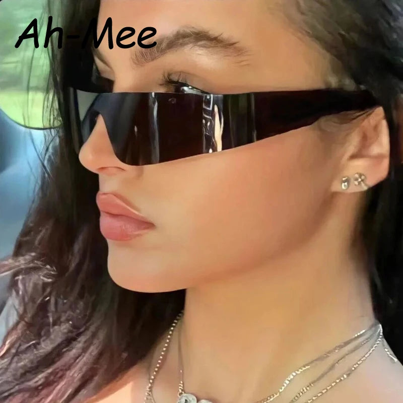 Y2K One-Piece Wrap Around Sunglasses – Punk Cycling Goggles for Men & Women - Image 3