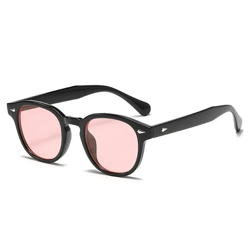 JNPCXI Retro Round Sunglasses – Punk-Inspired UV400 Shades with Rivet Details for Men & Women - Image 14