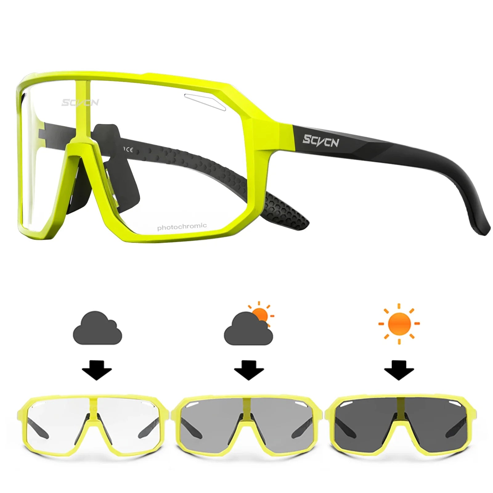 SCVCN Photochromic Cycling Sunglasses – Unisex UV400 MTB & Road Bike Sports Eyewear - Image 17