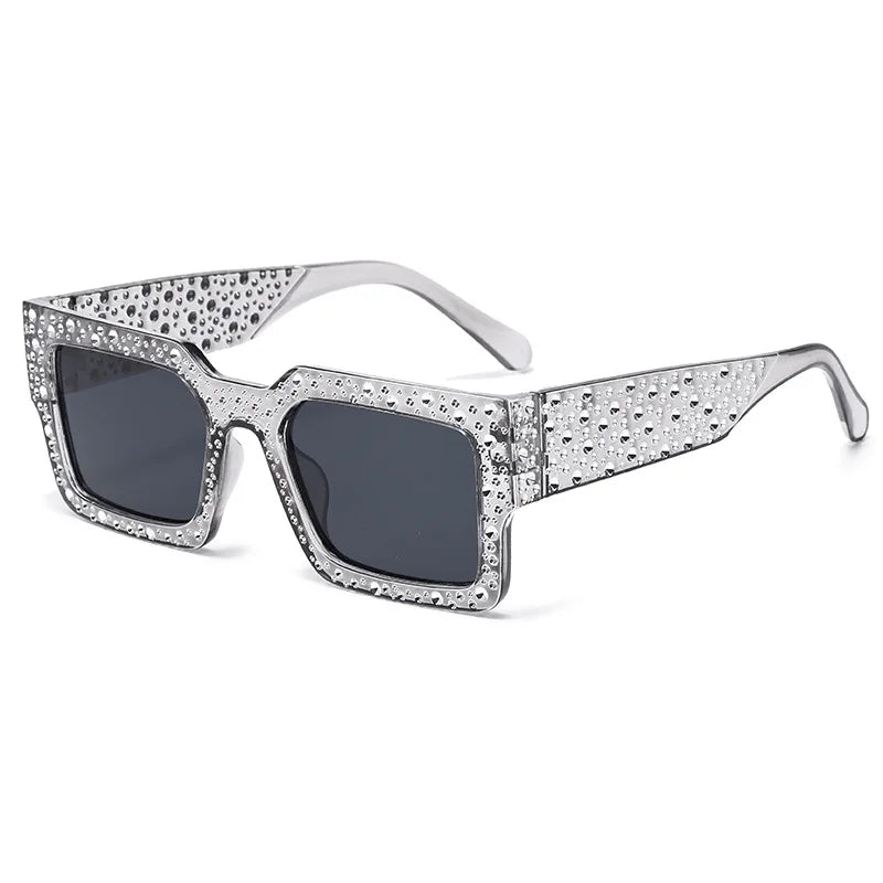 Retro Big Frame Square Sunglasses – Unisex One-Piece Designer Shades for Men & Women - Image 13