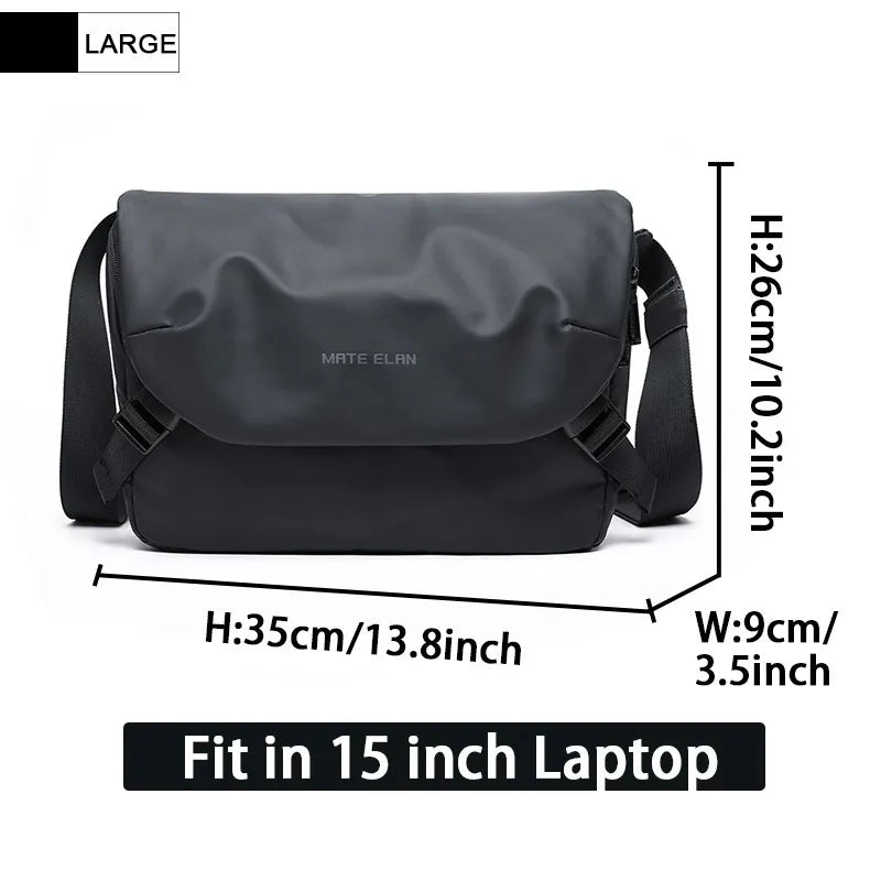 Waterproof Large-Capacity Crossbody Bag – Men’s 15-Inch Laptop Shoulder Bag with Anti-Theft Design - Image 7
