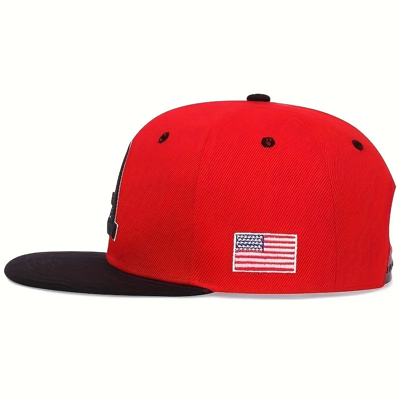 A Letter Embroidered Baseball Cap – Men’s Cotton Snapback Hat for Hip Hop & Outdoor Style - Image 3