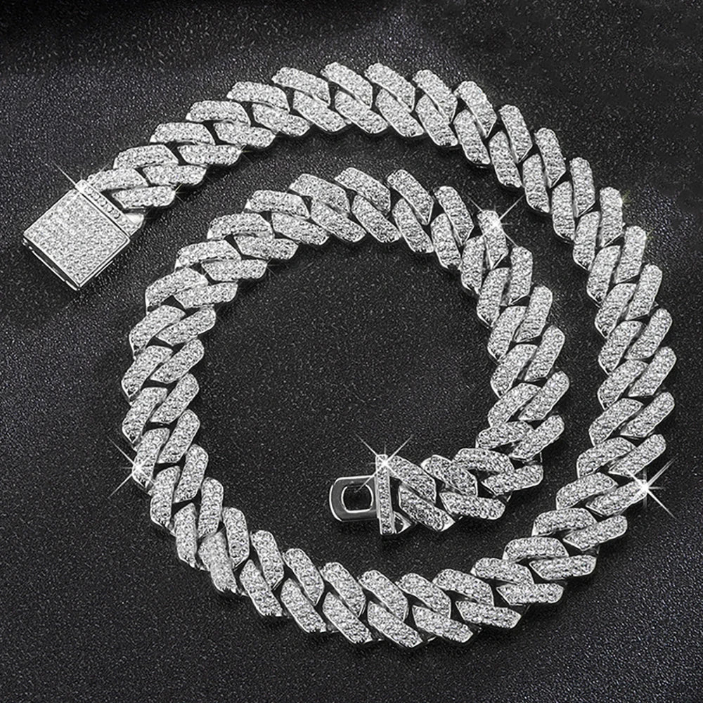 Hip Hop Shiny 15MM Cuban Link Chain Necklace - Image 9