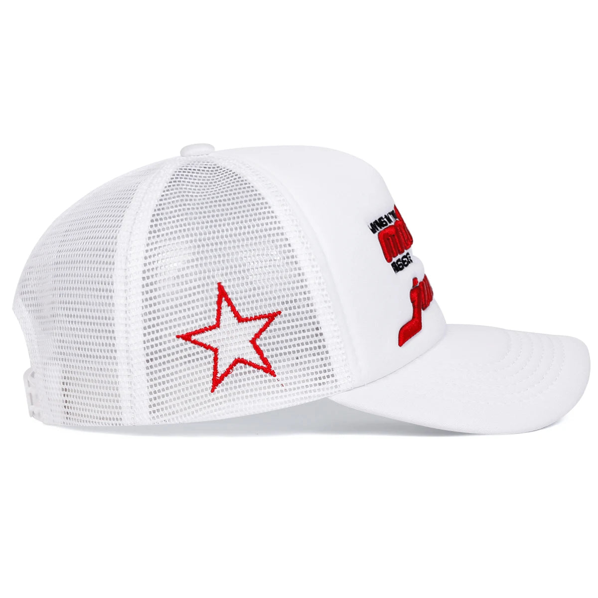 Unisex Modern Junkie Embroidery Baseball Cap – Adjustable Mesh Hat for Spring & Summer - Image 3