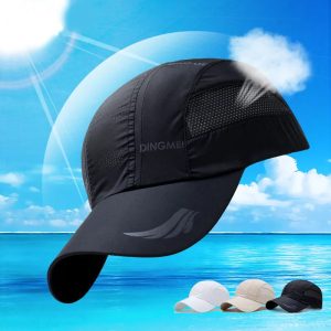 2024 Summer Quick-Dry Sports Baseball Cap – Unisex Mesh Snapback for Running & Golf