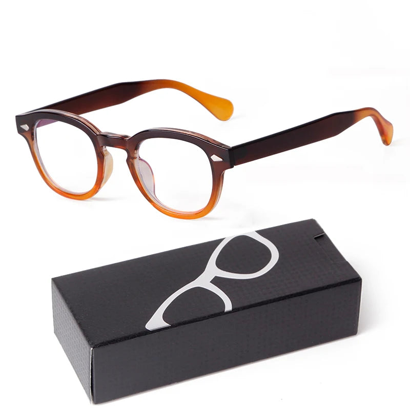 Fashion Gradient Blue Small Round Sunglasses – Unisex Vintage-Inspired Designer Eyewear - Image 9