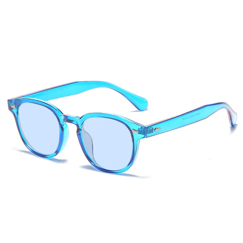 JNPCXI Retro Round Sunglasses – Punk-Inspired UV400 Shades with Rivet Details for Men & Women - Image 31