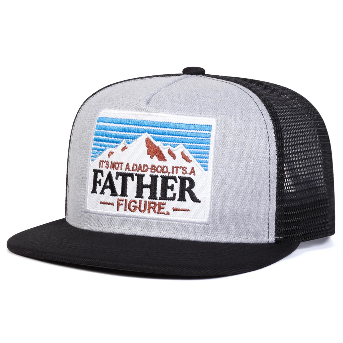 Unisex "It's A FATHER" Embroidered Hip-Hop Net Hat - Image 5