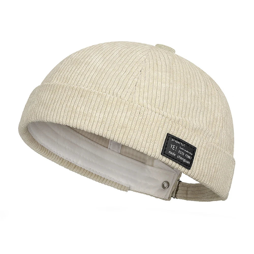 Vintage Brimless Docker Cap – Adjustable Cotton Skullies Beanie for Men’s Streetwear & Hip Hop Style - Image 14