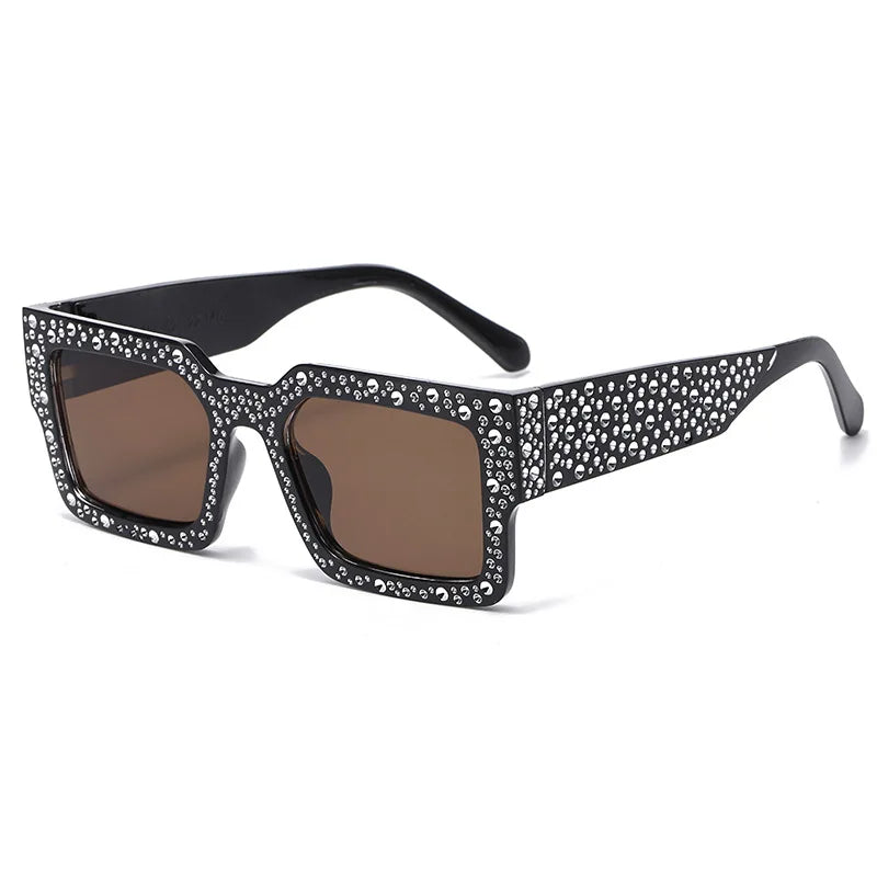 Retro Big Frame Square Sunglasses – Unisex One-Piece Designer Shades for Men & Women - Image 7