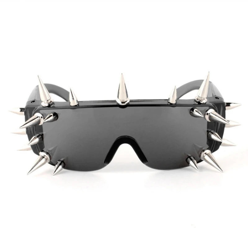 Steampunk Rivet Spike Sunglasses – Futuristic Y2K Punk Goggles for Men & Women - Image 9