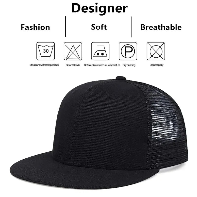 Unisex Simple Hip-Hop Net Hat - Image 6